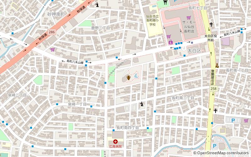 Sendai City Tomizawa Site Museum location map