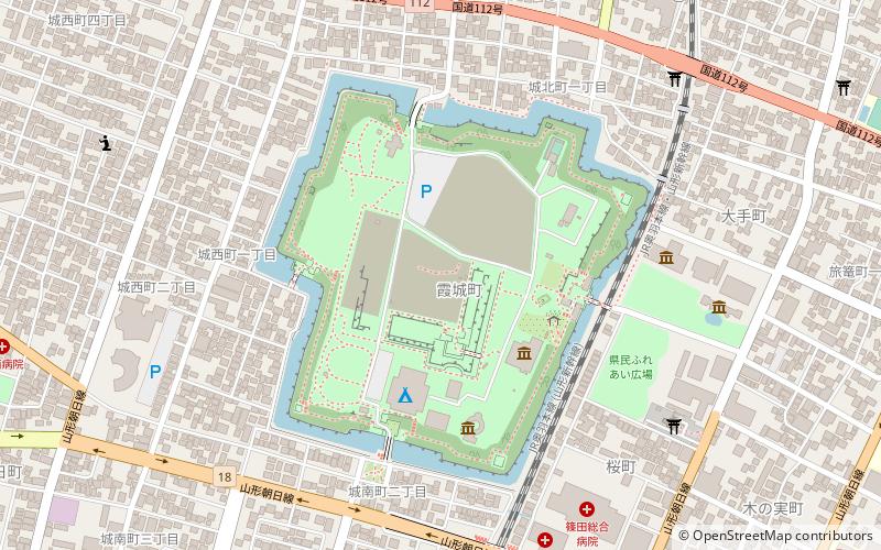 Yamagata Castle location map