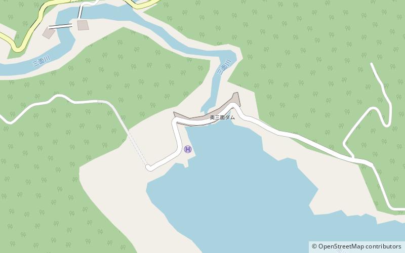 Okumiomote Dam location map