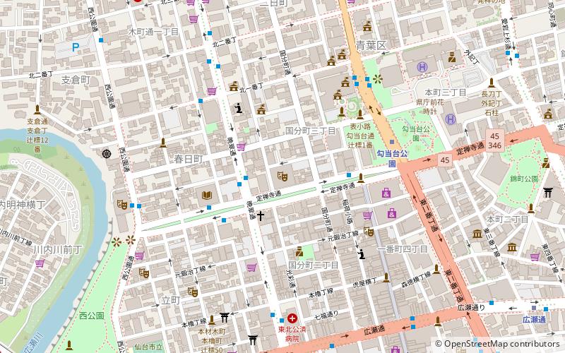 Miyagi Prefectural Auditorium location map