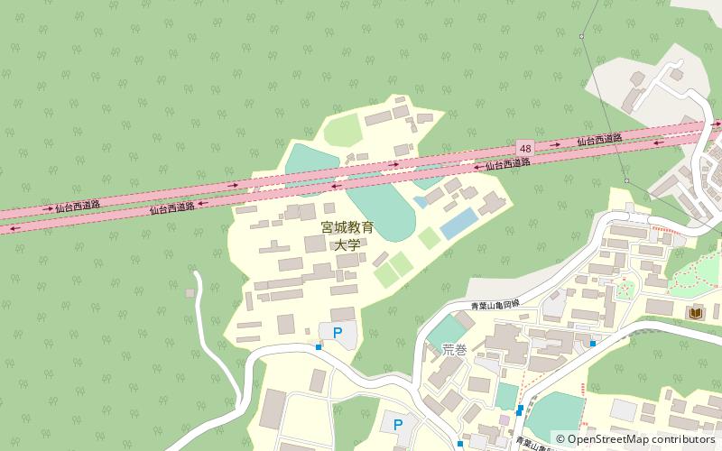 Universidad de Educación de Miyagi location map