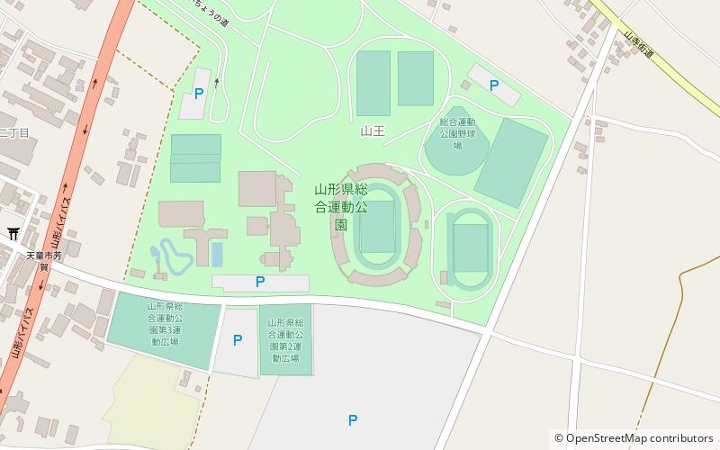 ND Soft Stadium Yamagata location map