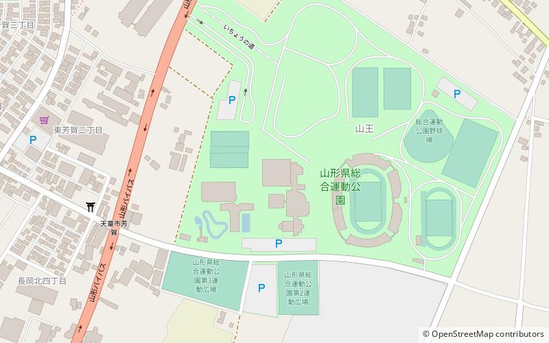 yamagata prefectural general sports park gymnasium tendo location map