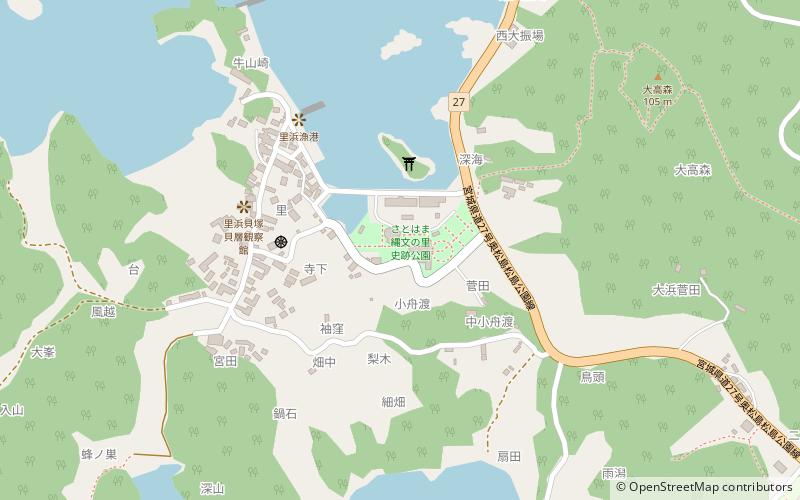 amas coquillier de satohama location map
