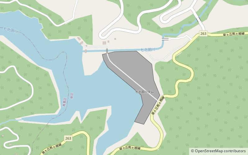 Nanakita Dam location map