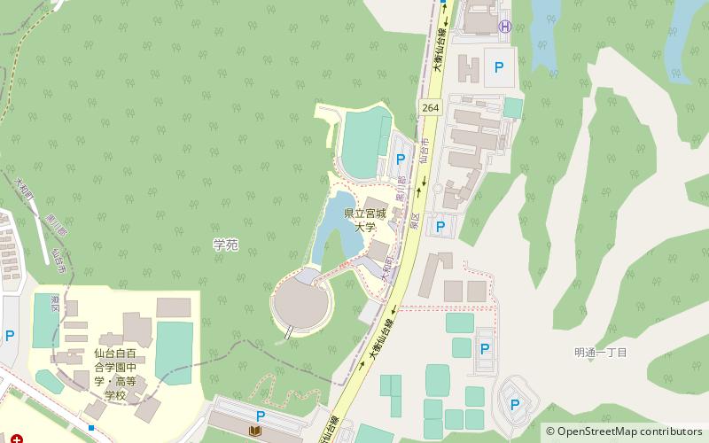 Miyagi University location map