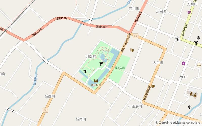 Burg Shinjō location map
