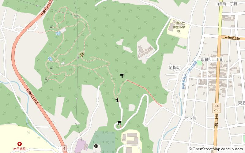 haishiwa shrine ichinoseki location map