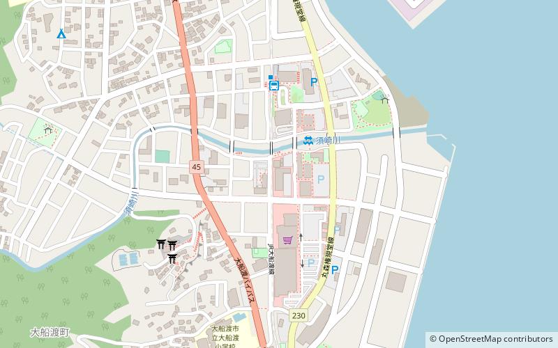 Oofunato meng shang dian jie location map