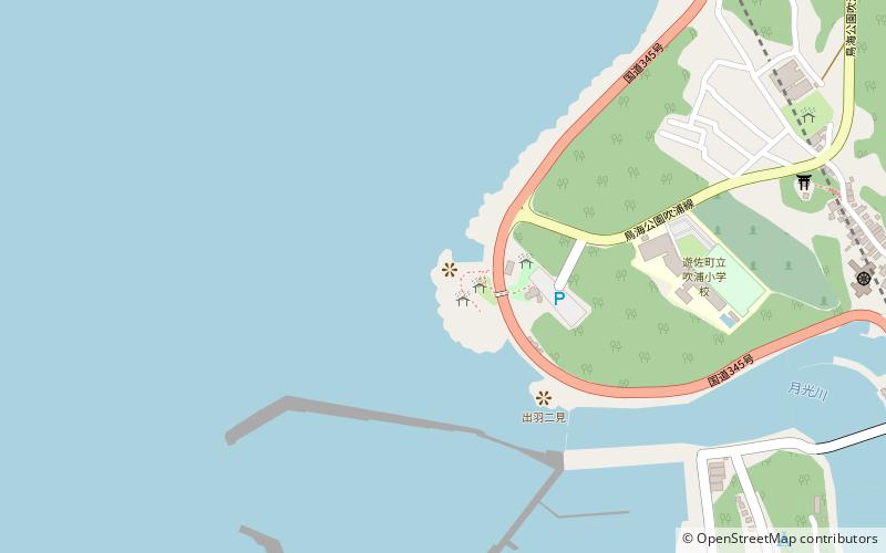 juroku rakan iwa quasi park narodowy chokai location map