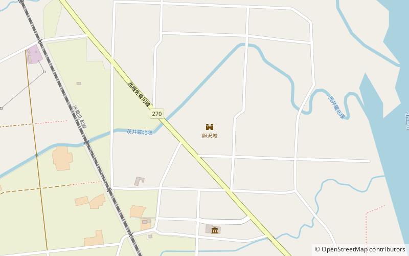 Isawa Castle location map