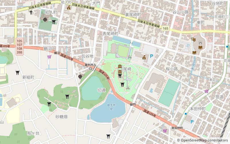 Honjō Castle location map