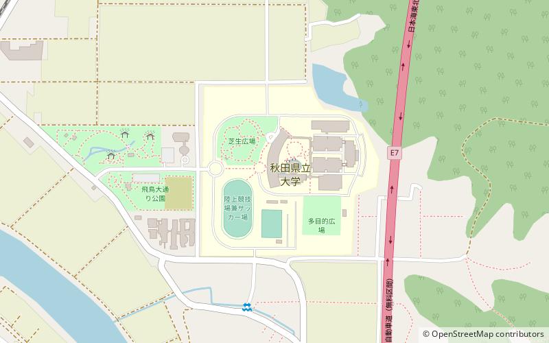 Akita Prefectural University location map