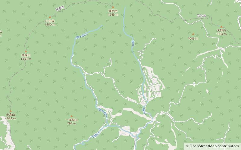 Monts Kitakami location map