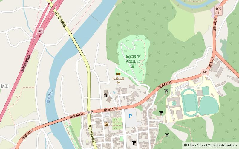 Kakunodate Castle location map