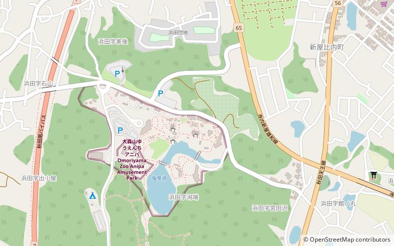 Akita Omoriyama Zoo location map