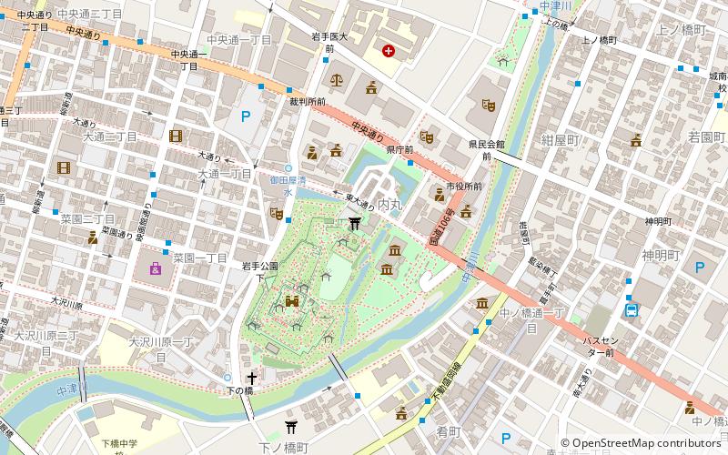 sakurayama shrine morioka location map