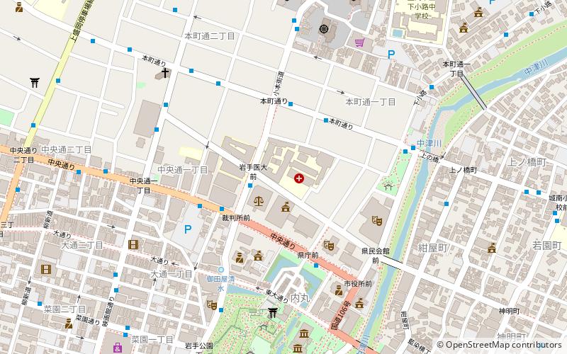 Iwate Medical University location map