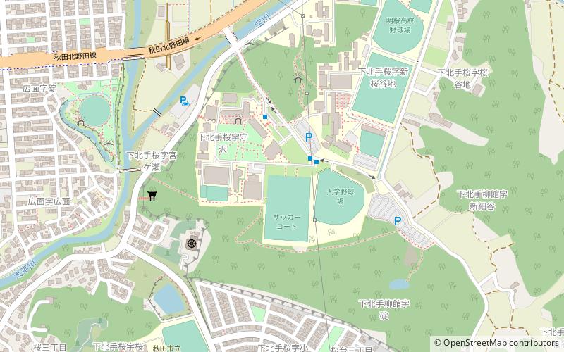 North Asia University location map