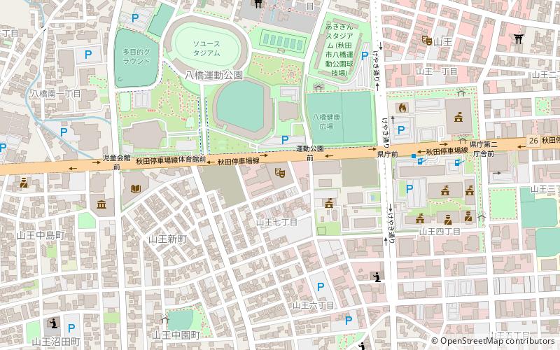 Akita City Culture Hall location map