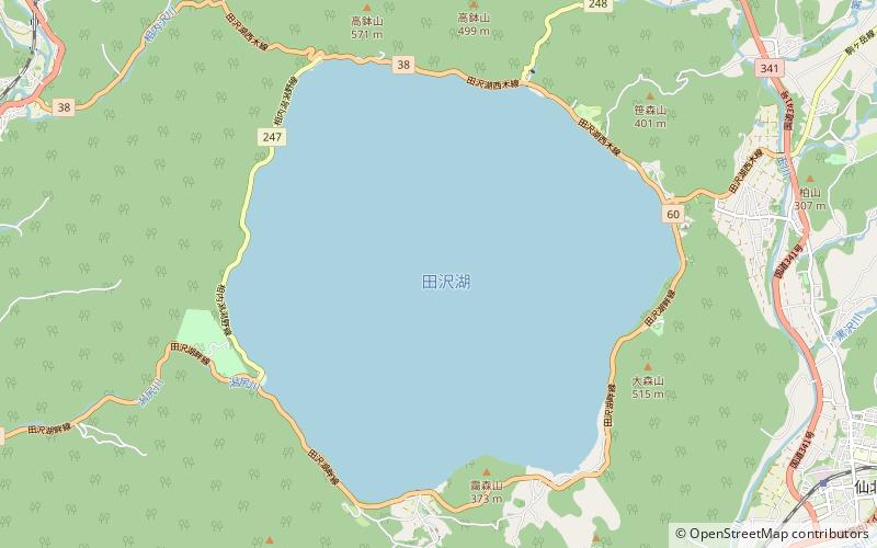 Lake Tazawa location map