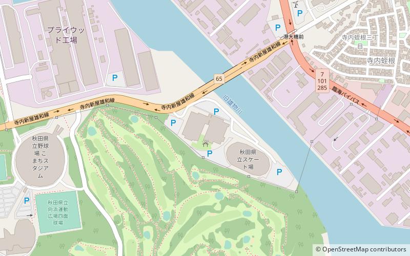 Akita Prefectural Budokan location map