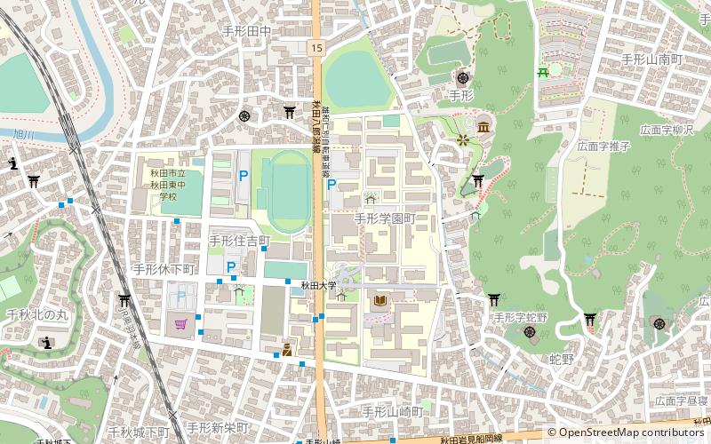 Akita University location map