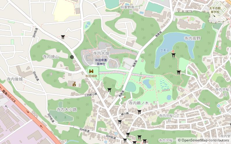 Akita Castle location map