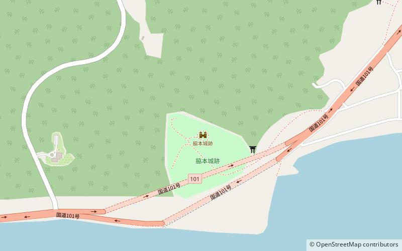 Wakimoto Castle location map