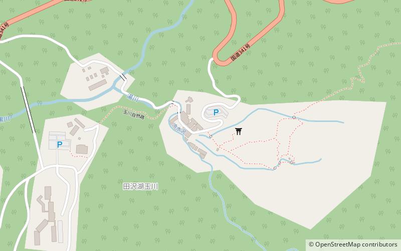 Tamagawa Hot Spring location map