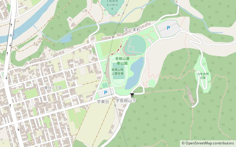 Odate Athletic Stadium location map