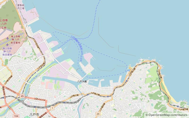 Port of Hachinohe location map