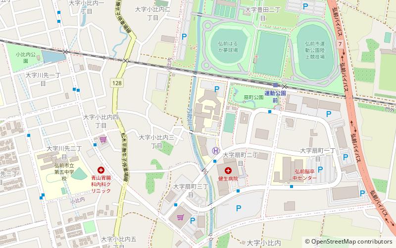 Hirosaki University of Health and Welfare location map