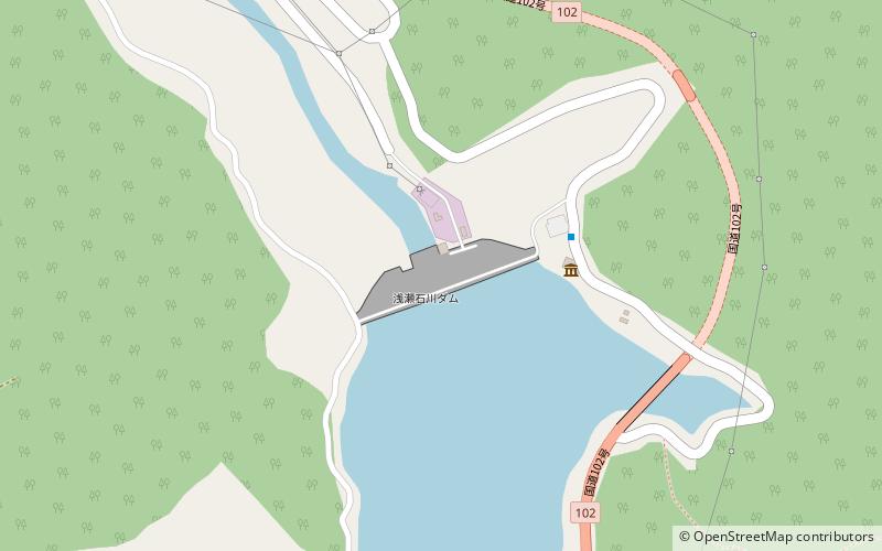 Aseishigawa Dam location map