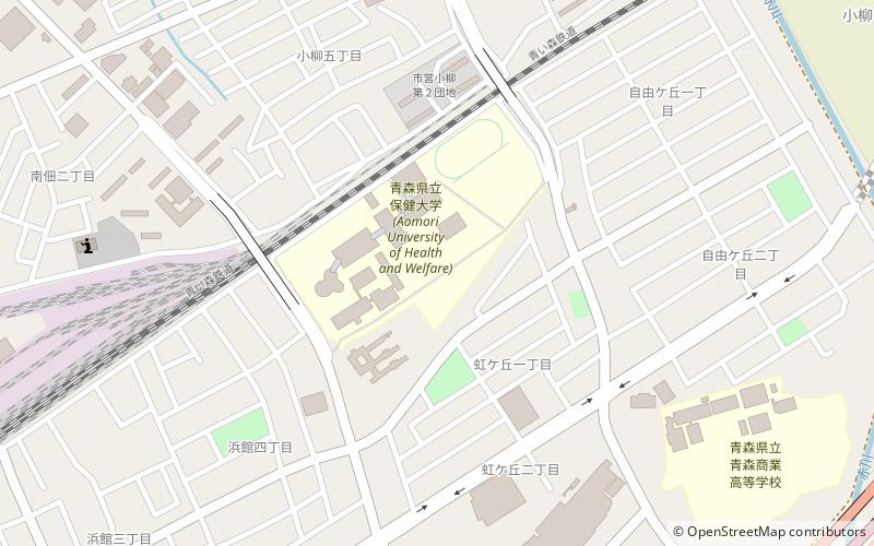 Aomori University of Health and Welfare location map
