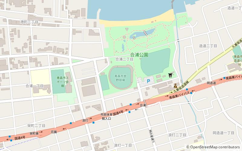 Aomori City Baseball Stadium location map
