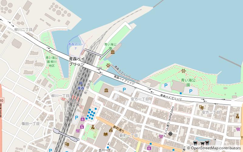 Aomori Bay Bridge location map
