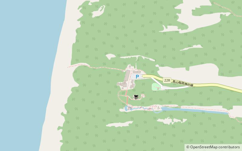 Takayama Inari Shrine location map