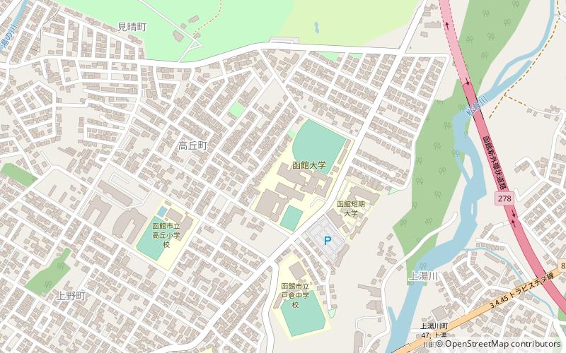Hakodate University location map