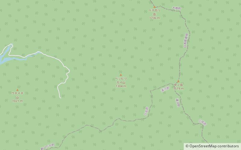 mont beppirigai parc quasi national de hidaka sanmyaku erimo location map