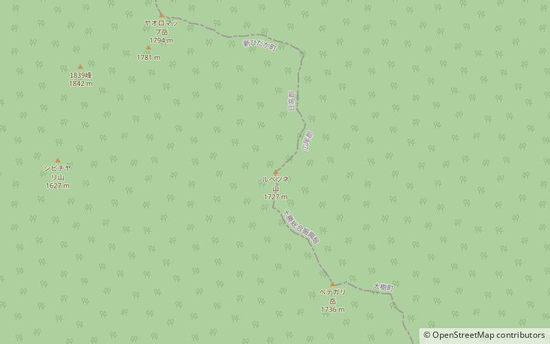 mount rubetsune hidaka sanmyaku erimo quasi nationalpark location map