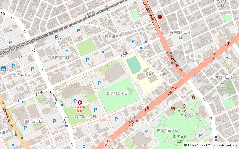 Hakucho Arena location map