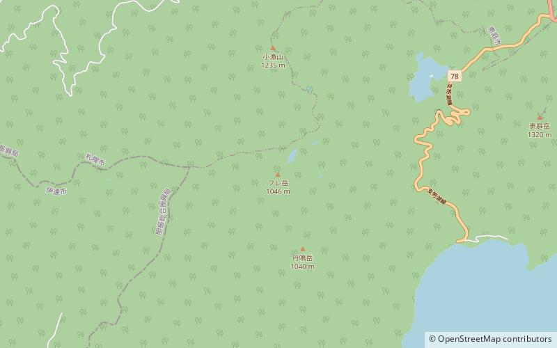 mont fure parc national de shikotsu toya location map
