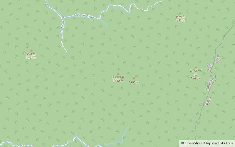 mont chiroro parc quasi national de hidaka sanmyaku erimo location map