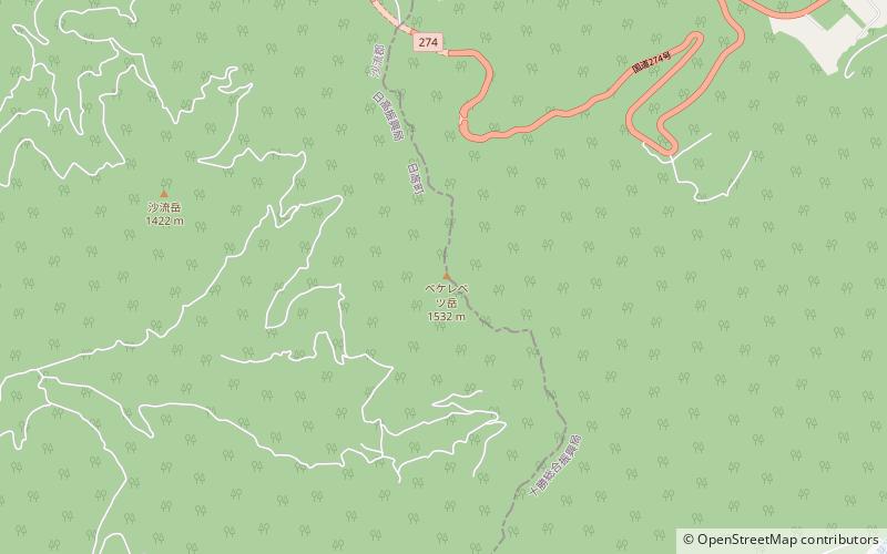mount pekerebetsu location map