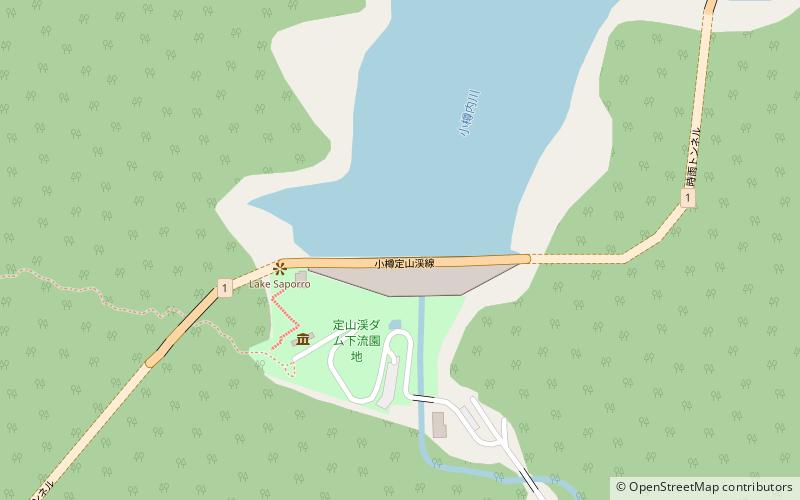 Jōzankei Dam location map