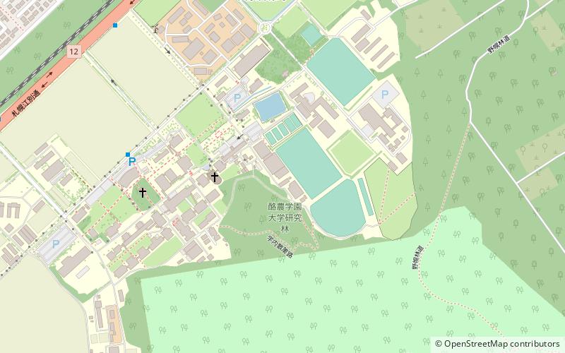 Rakuno Gakuen University location map