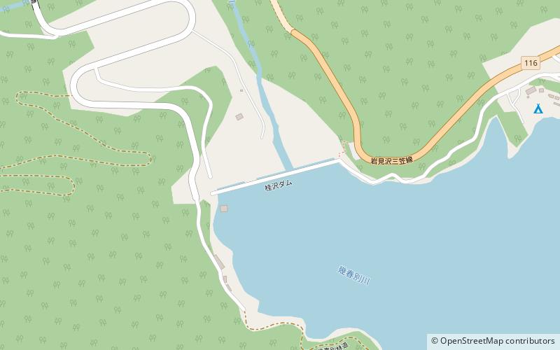 Katsurazawa Dam location map