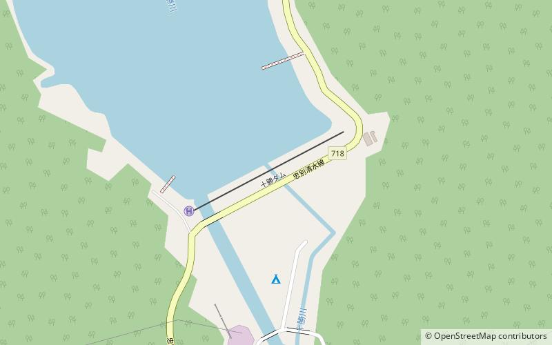 Tokachi Dam location map