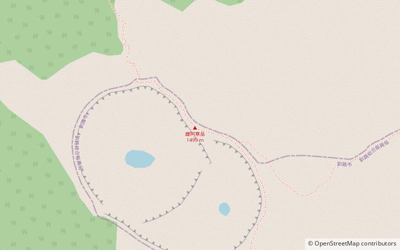 Complejo volcánico de Akan location map